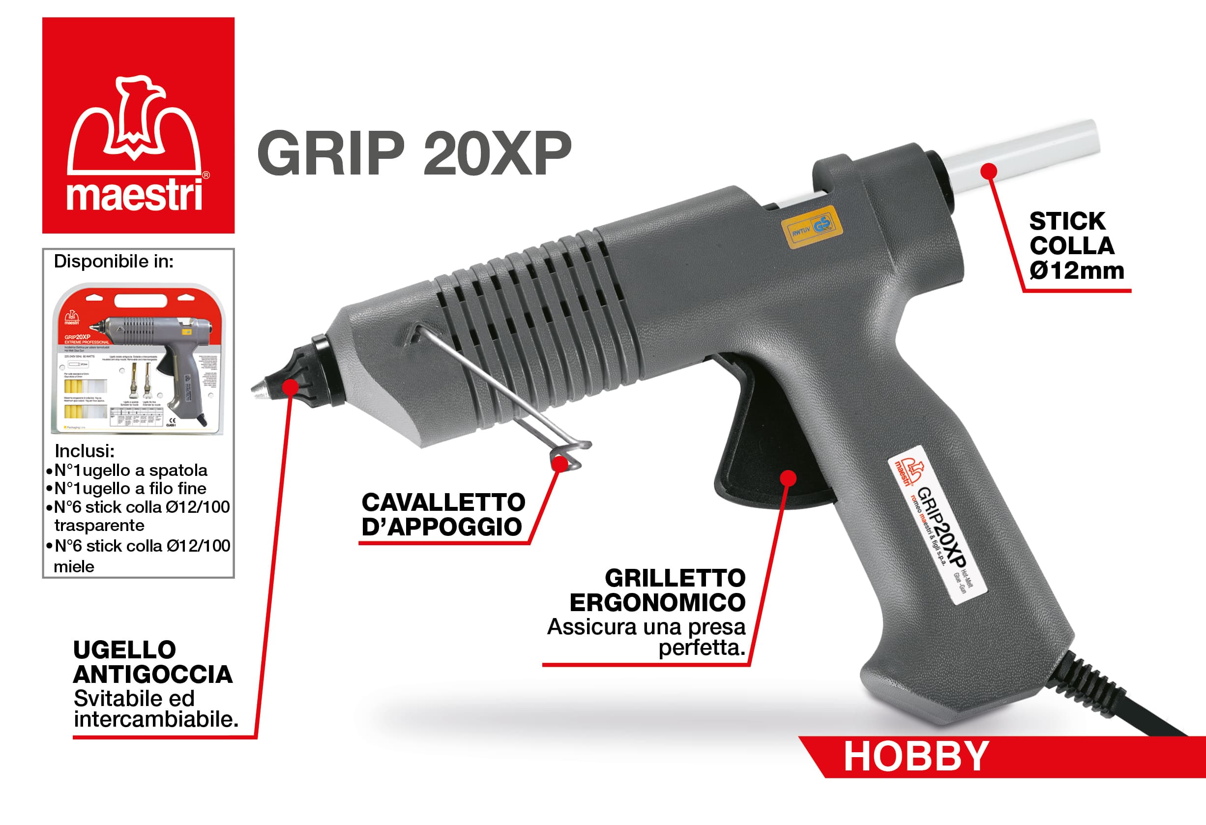 New line electric glue gun for hot melt adhesives